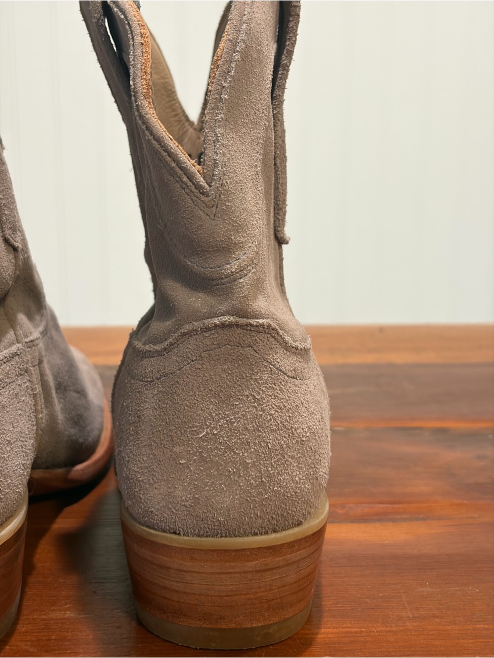 Beautiful Vintage Tecovas Suede Boots size 8 - Picture 3 of 7